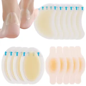 15 Pieces Blister Plasters for Feet Invisible Hydrocolloid Gel Large plasters Blister Cushion Pad for Heel Foot Toe and Guard Skin