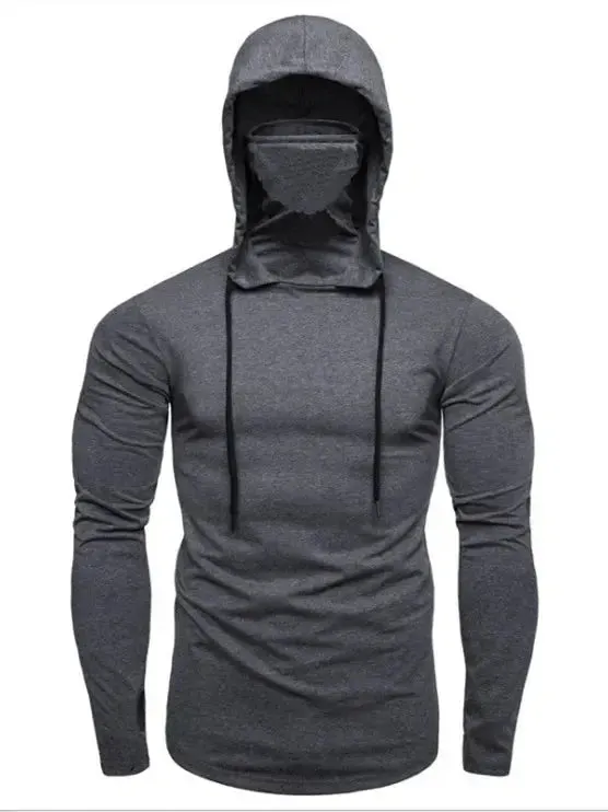 2023 Men Solid Color Hoodies Autumn Leisure Fitness Sweatshirt Men's Thin Sweater Hooded Long-Sleeved Hoodie M-5XL