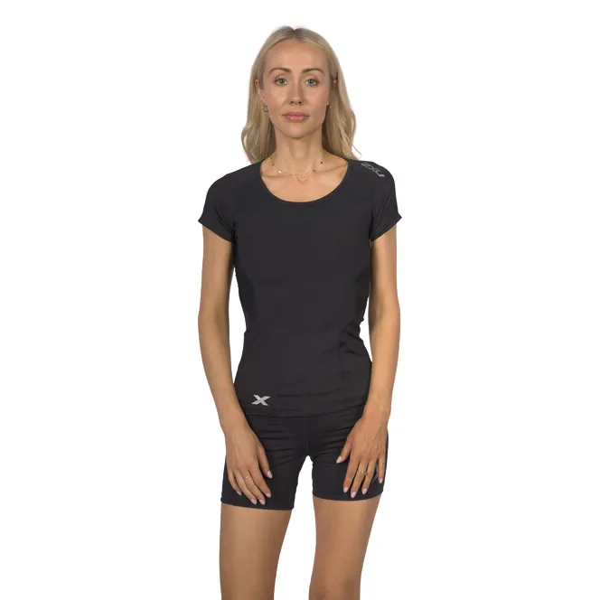 2XU Women's Base Compression S/S Top - Black