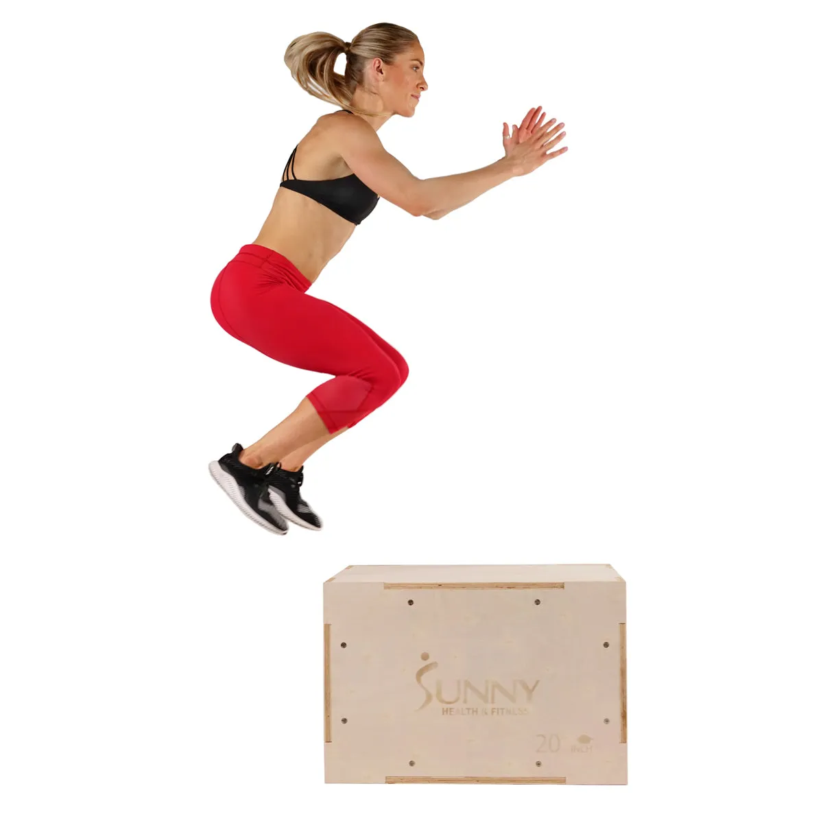 3-in-1 Wood Plyo Box, Heavy Duty with Cover