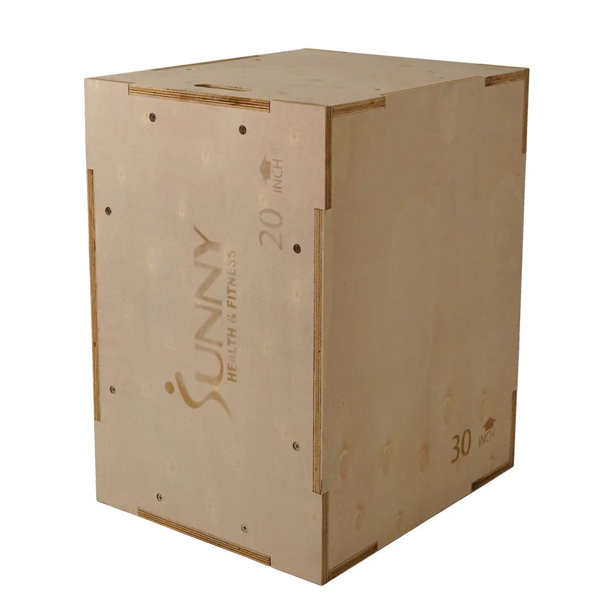 3-in-1 Wood Plyo Box, Heavy Duty with Cover