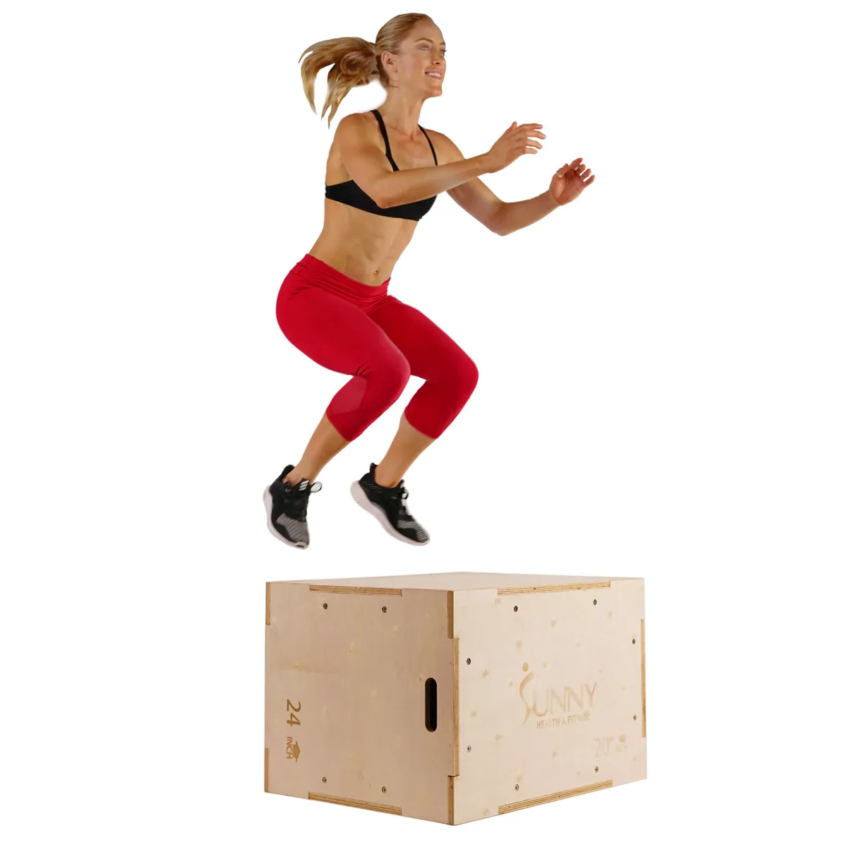 3-in-1 Wood Plyo Box, Heavy Duty with Cover