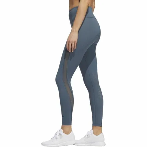 Adidas Womens Legacy Blue Heat 7/8 Training Sport Tights Leggings