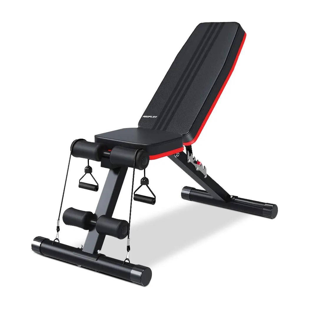 Adjustable 7-Level Weight Bench, 6-in-1, Space-Saving, Proflex