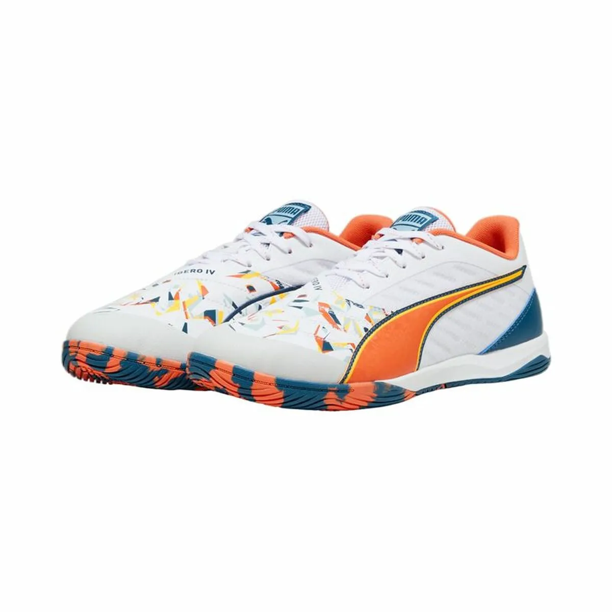 Adult's Indoor Football Shoes Puma IBERO V CREATIVITY White Children's Unisex