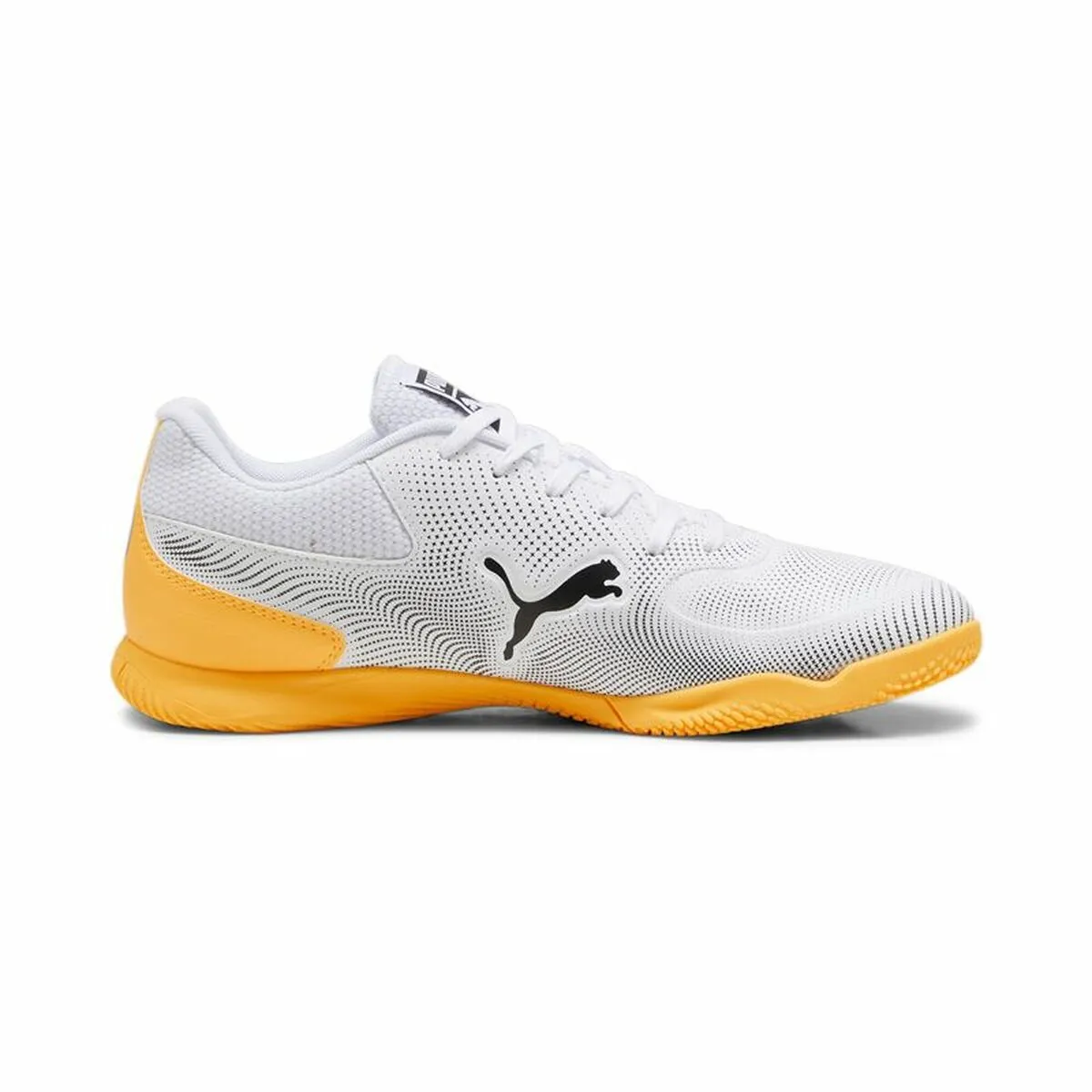 Adult's Indoor Football Shoes Puma Truco II White Black Orange Unisex