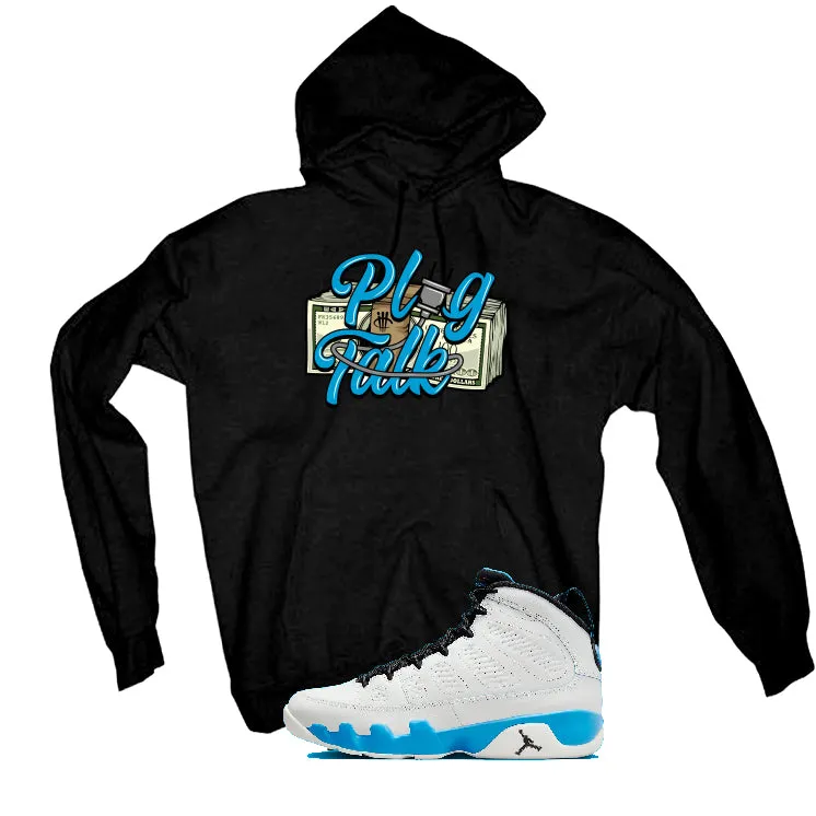 Air Jordan 9 “Powder Blue” | illcurrency Black T-Shirt (Plug Talk)