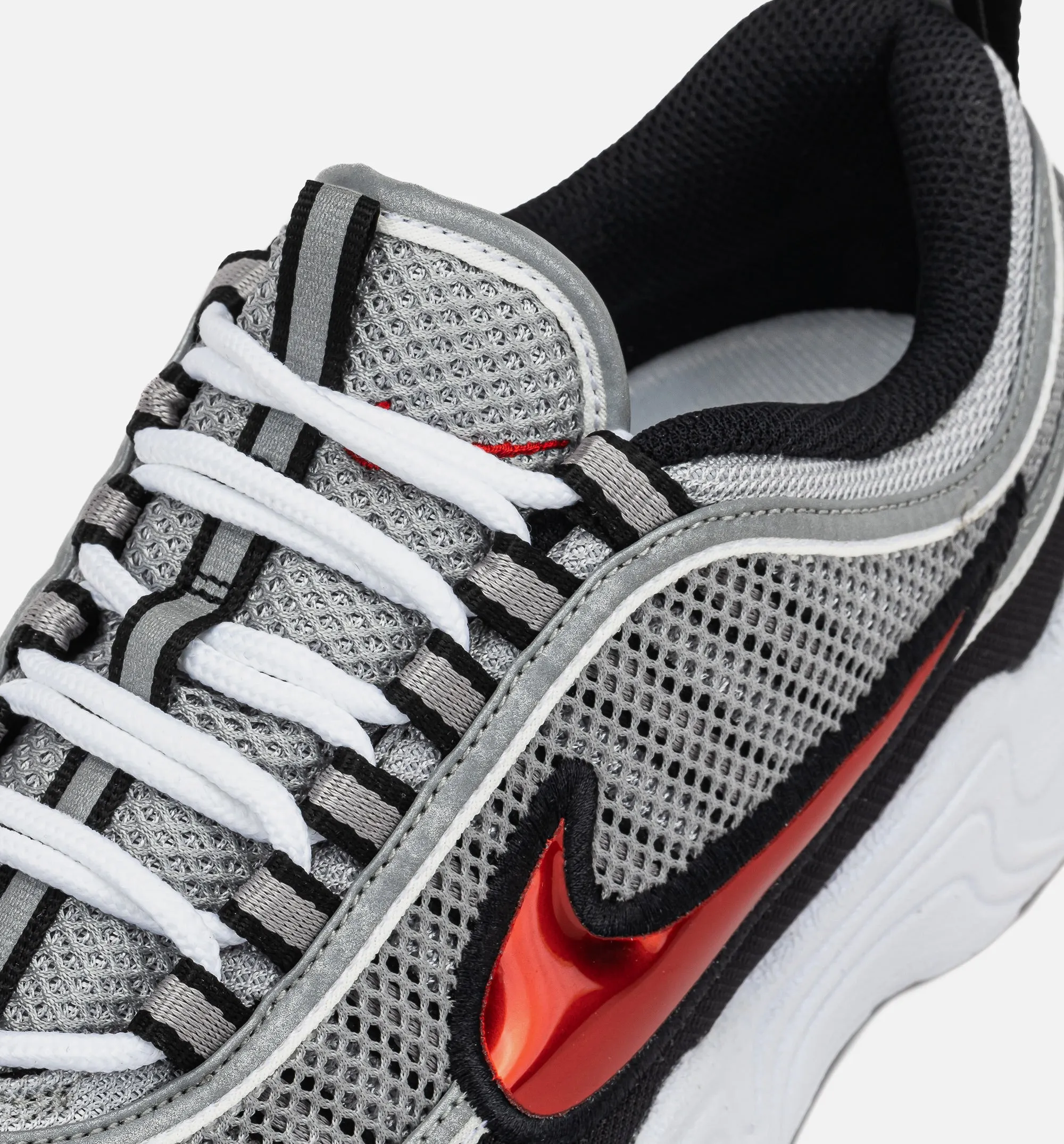 Air Zoom Spiridon OG Sport Red Mens Lifestyle Shoe - Metallic Silver/Sport Red/Black/White