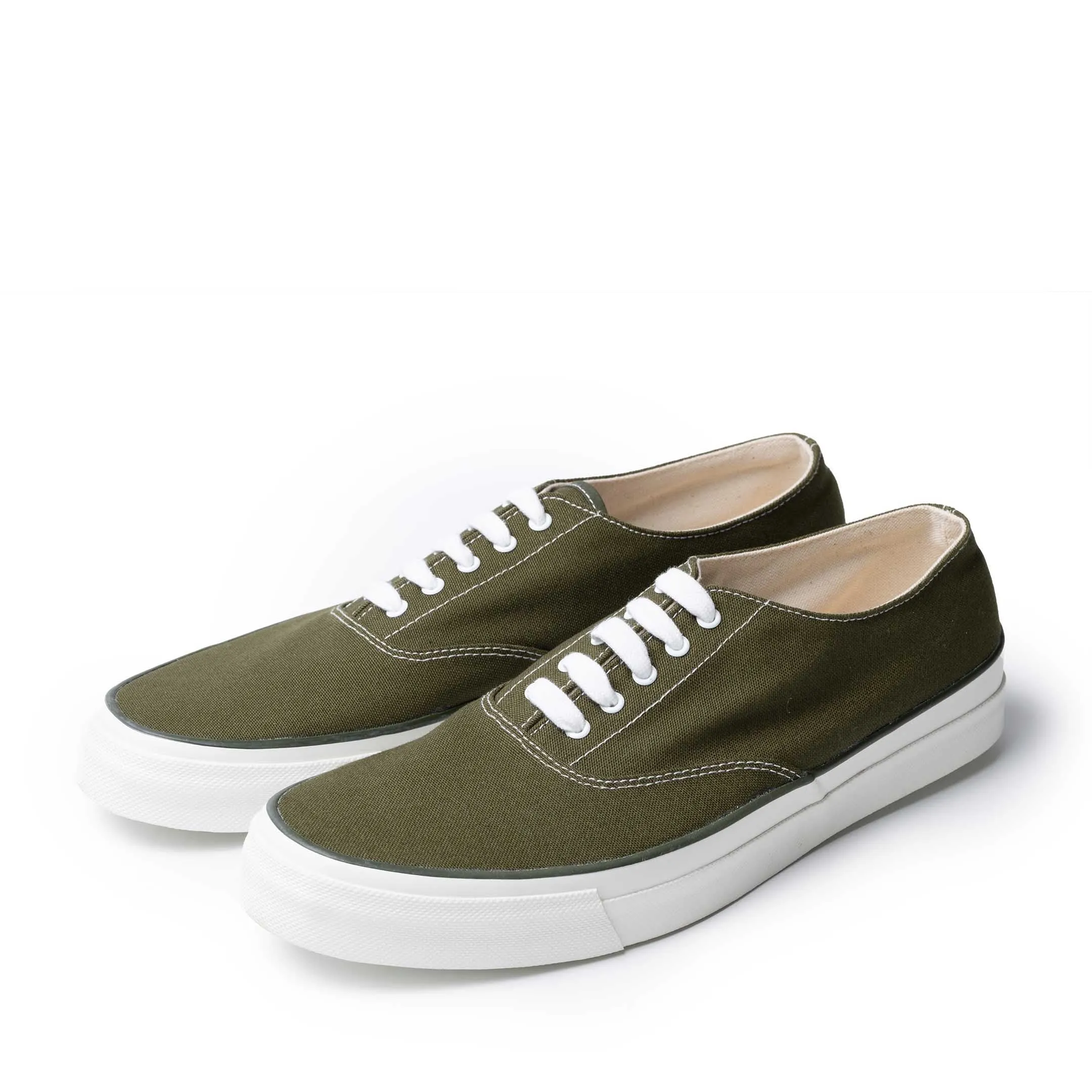 Anatomica x Wakouwa Deck Shoes Low Pine Green