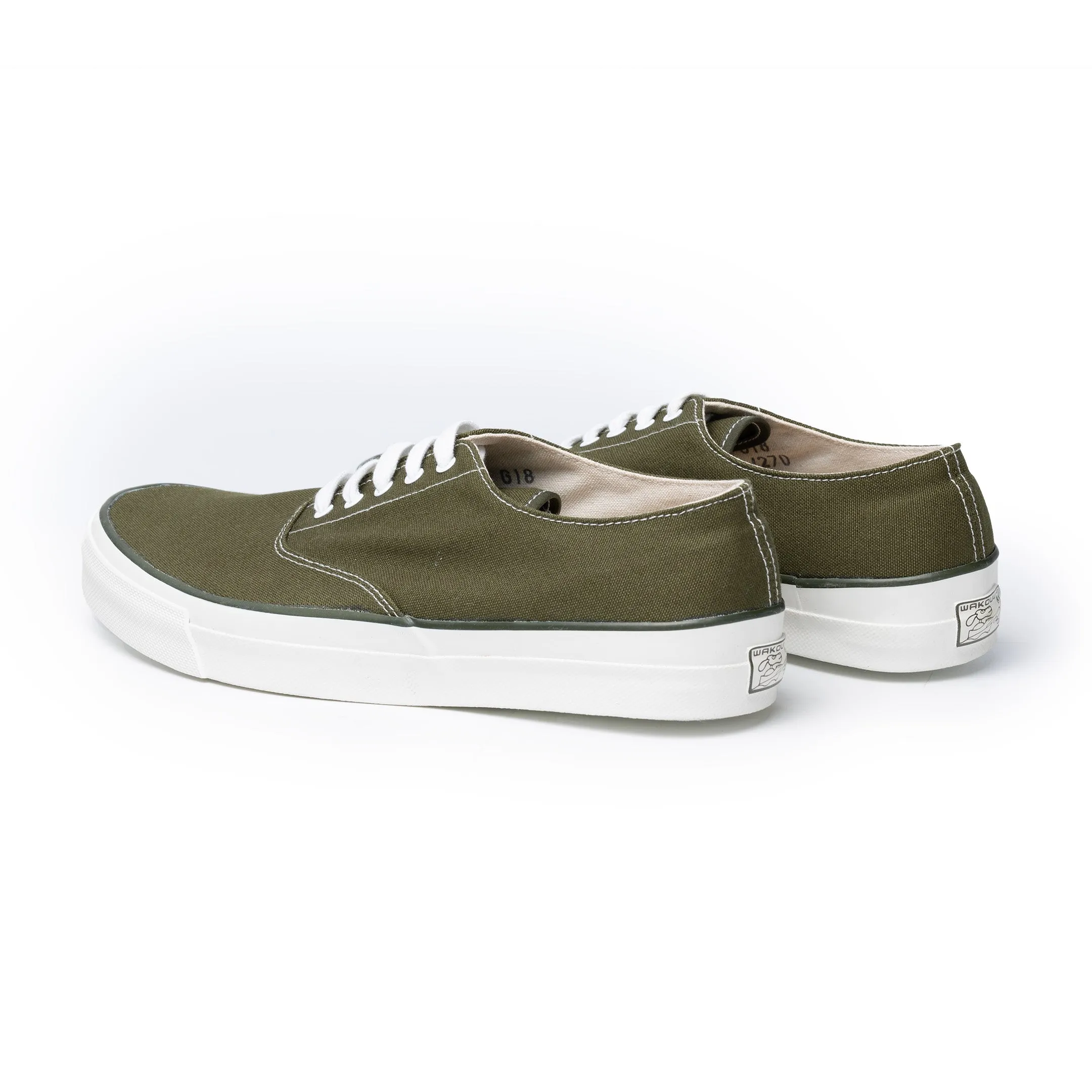 Anatomica x Wakouwa Deck Shoes Low Pine Green