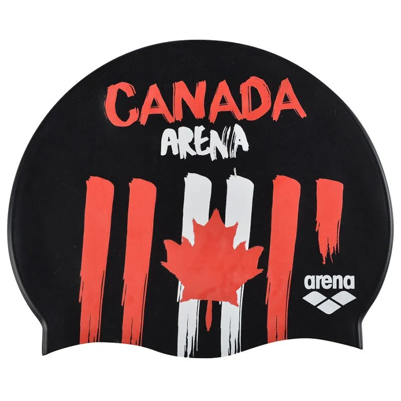 arena Flags Silicone Swim Cap