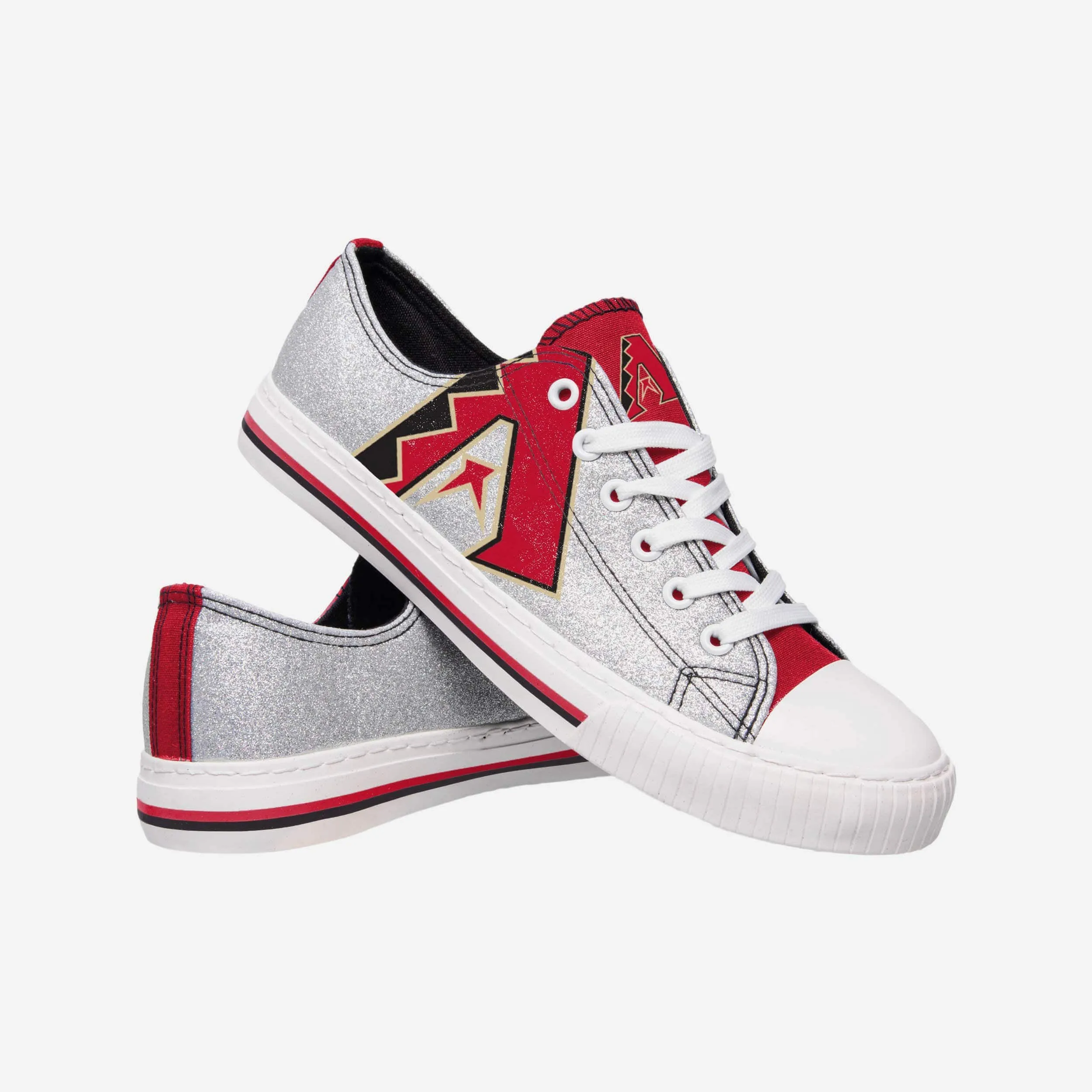 Arizona Diamondbacks Womens Glitter Low Top Canvas Shoe