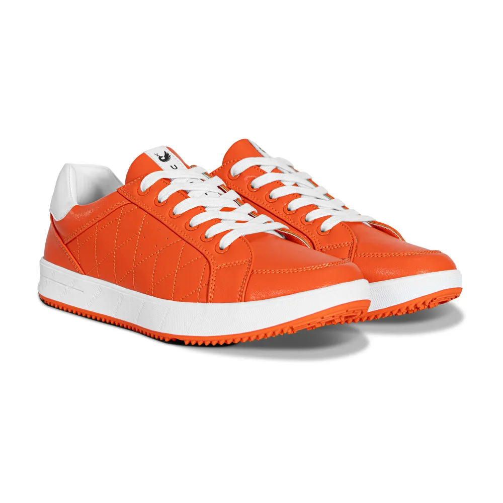 Ask Echo G2 Men's Professional Leather Golf Shoes  / Orange