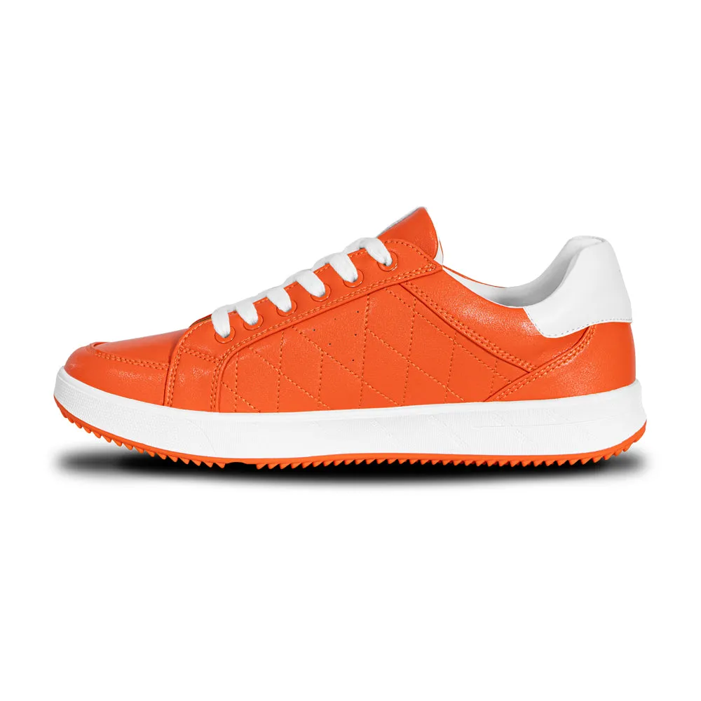 Ask Echo G2 Men's Professional Leather Golf Shoes  / Orange