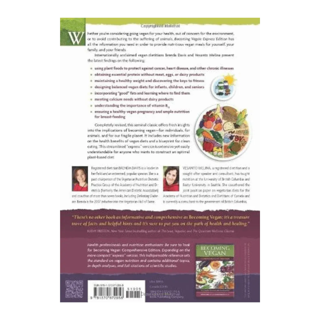 Becoming Vegan Express Edition - By Brenda Davis and Vesanto Melina