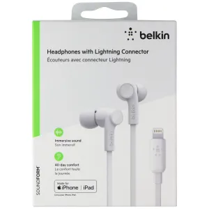 Belkin MFi Headphones with Lightning 8-Pin Connector - White (8830bt26402)