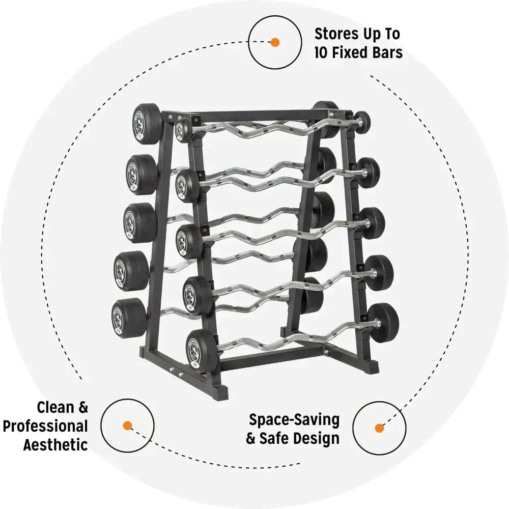 Bells Of Steel Fixed Barbell Set With Rack