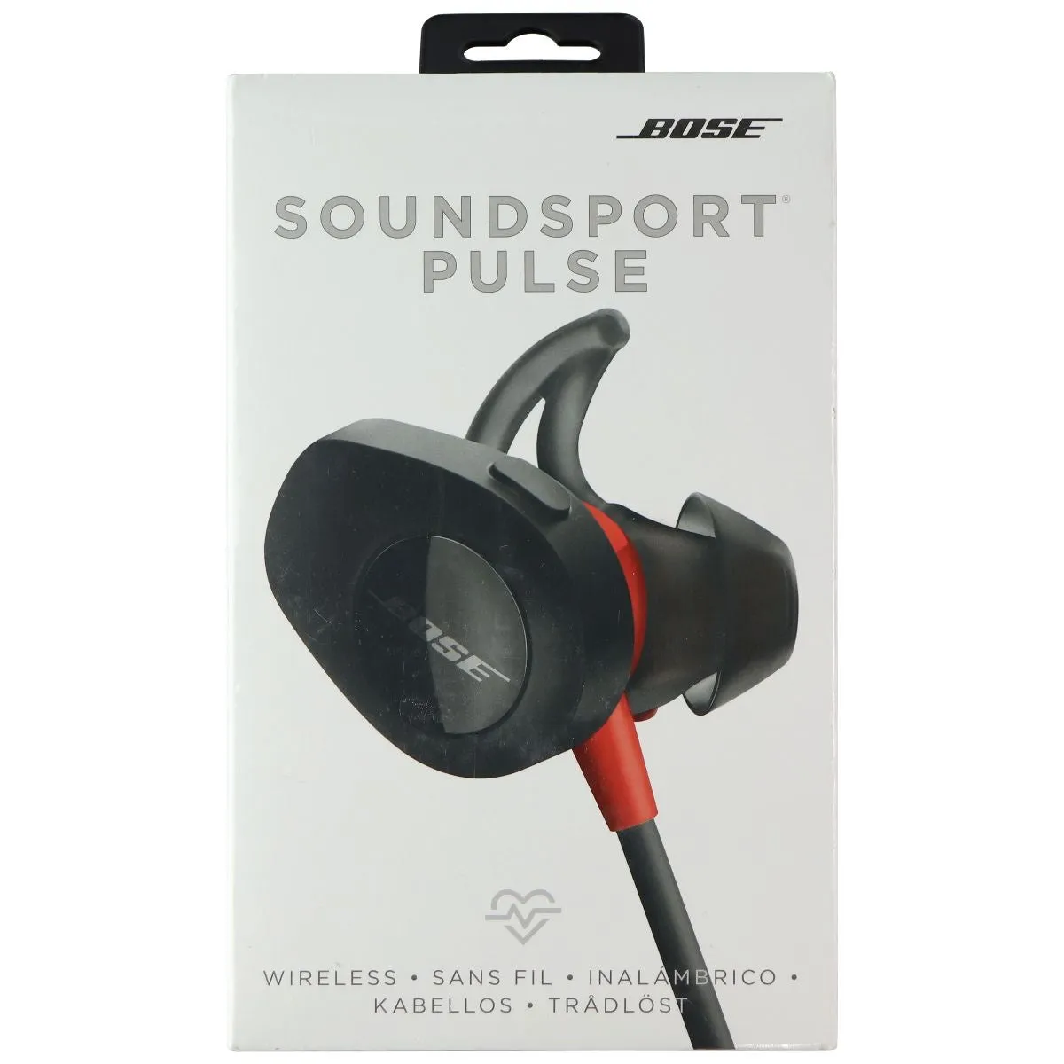 Bose SoundSport Pulse Bluetooth MFi Headphones - Black/Red (762518-0010)