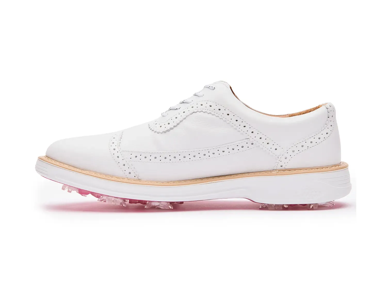 Boxto Golf Men's Legacy Hope Pro Spiked Golf Shoes - White