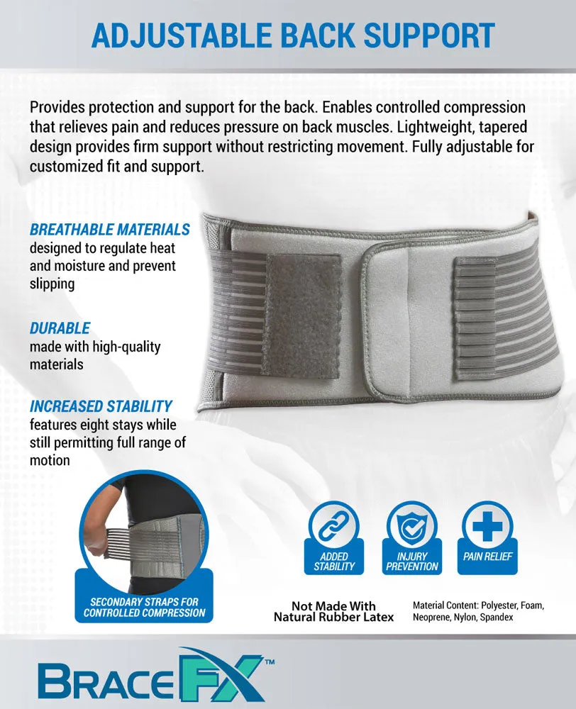 BraceFX Adjustable Back Support | Protection & Support for the Back