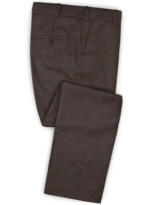 Caccioppoli Dapper Dandy Acula Brown Wool Pants