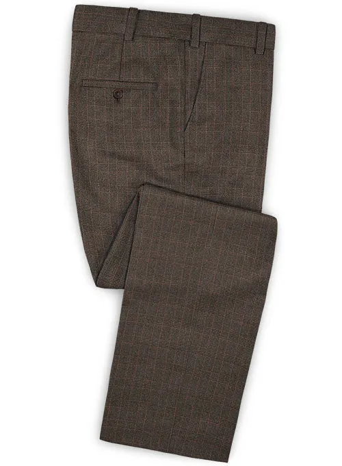 Caccioppoli Dapper Dandy Ingel Brown Wool Suit