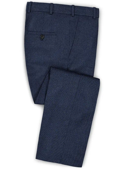 Caccioppoli Dapper Dandy Rupana Birdseye Blue Wool Suit