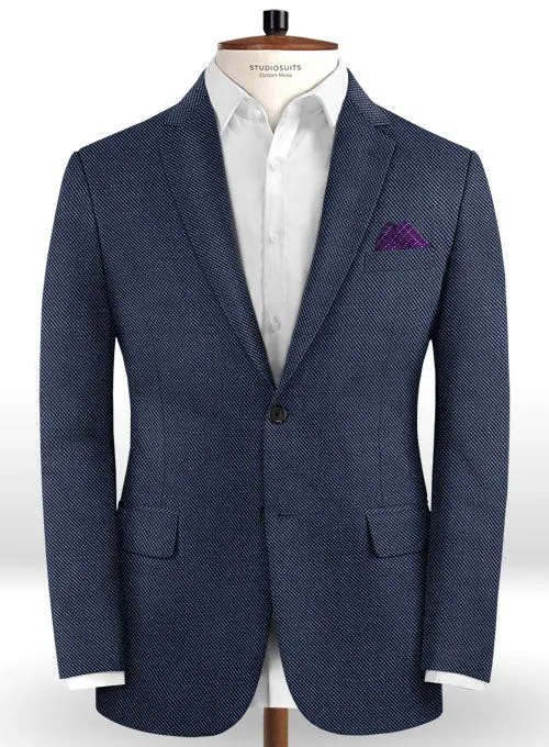 Caccioppoli Dapper Dandy Rupana Birdseye Blue Wool Suit