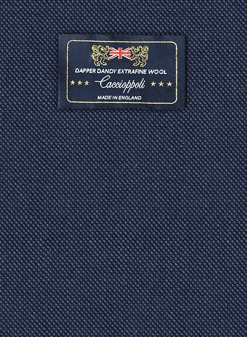 Caccioppoli Dapper Dandy Rupana Birdseye Blue Wool Suit