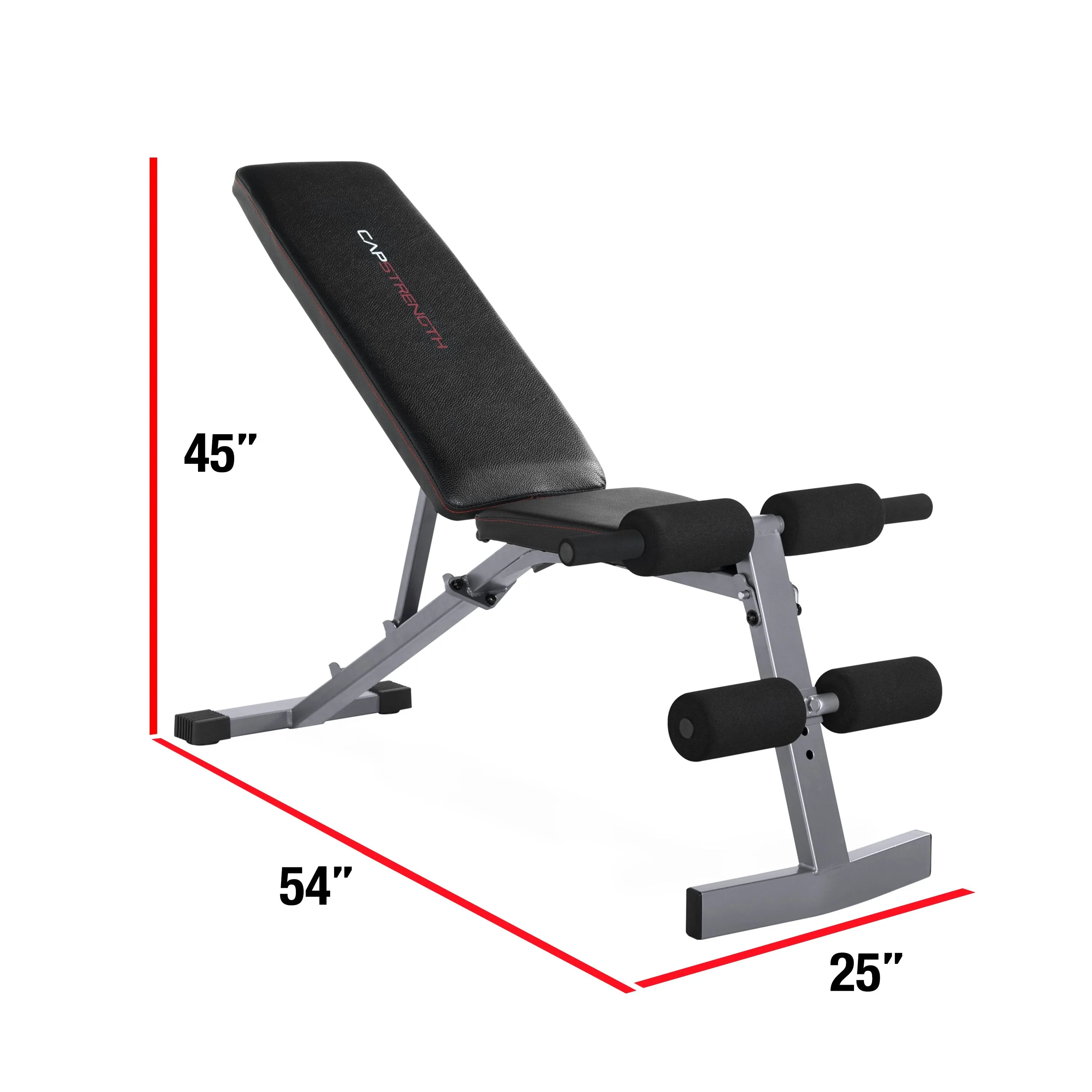 CAP Strength FID Bench with 150 lb Dumbbell Set