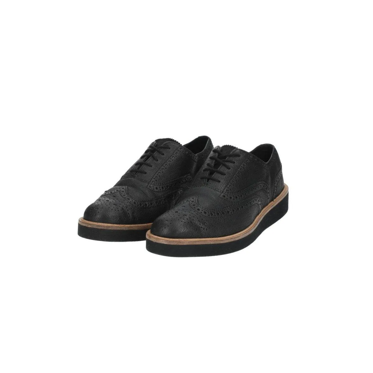 Clarks Baille Brogues Lace Ups Leather Black Colour For Women