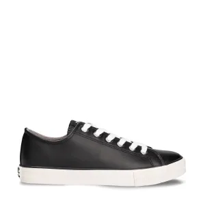 Clove Black Vegan Sneakers Low-Top Lace-Up