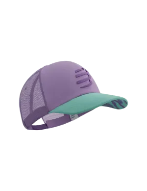 Compressport Unisex's Trucker Cap - Lupine/Royal Lilac/Eggshell Blue