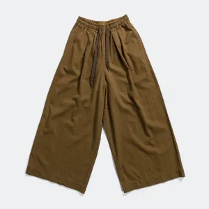 Cotton Linen Twill RUDE Buggy Pants - Khaki