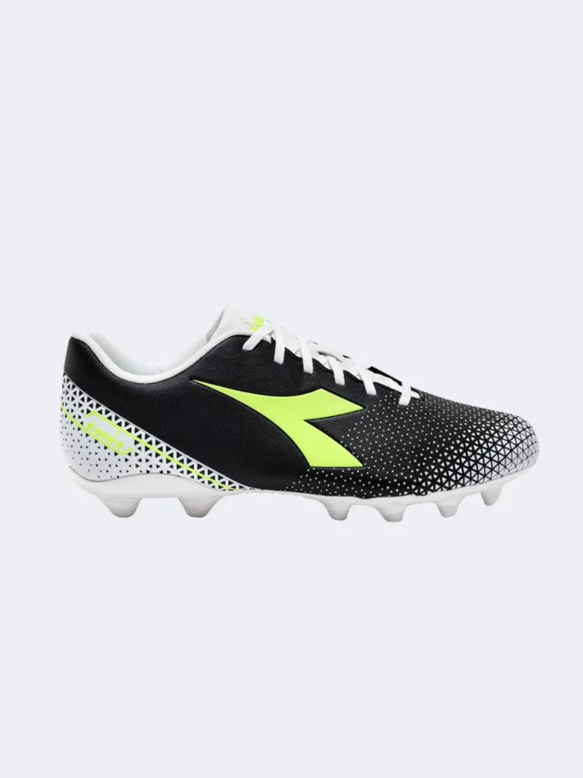 Diadora Pichichi 6 Mg14 Men Football Shoes Black/Yellow/White