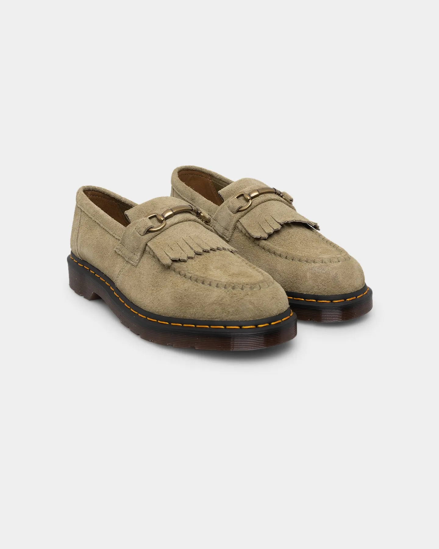 Dr Martens Adrian Snaffle Loafer Pale Olive Desert Oasis Suede