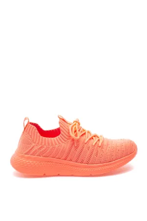 Dyann Knit Sneakers - Orange Knit