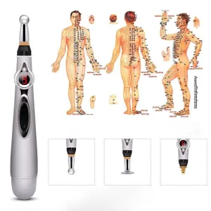 Electronic Acupuncture Pen Electric Meridians Laser Therapy Heal Massage Pen Meridian Energy Pen Relief Pain Tools