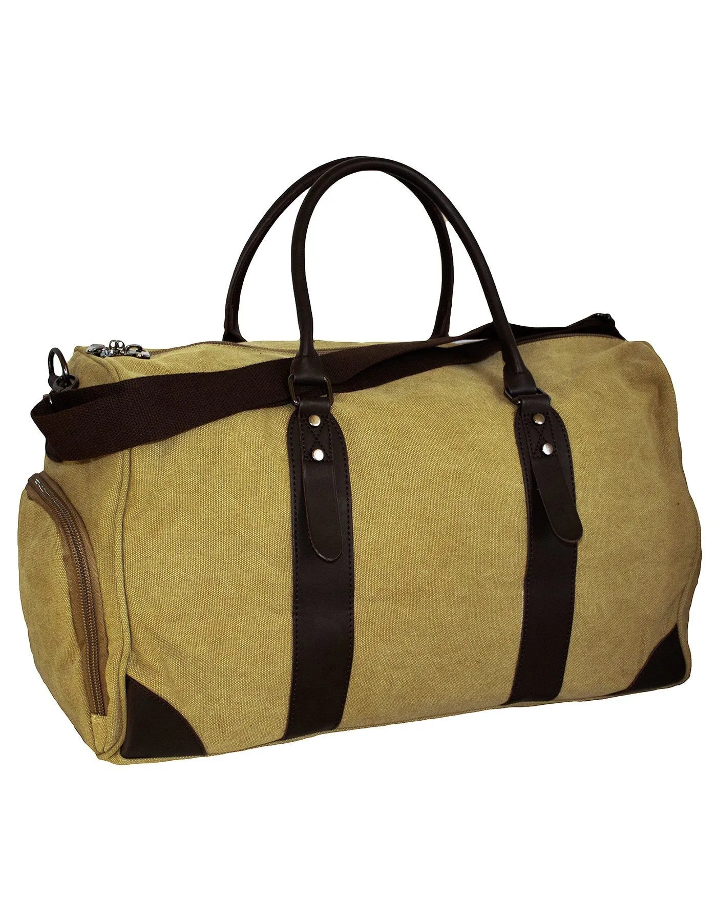 Fino SK-3070 Cotton Canvas Duffel Bag for Overnight & Weekend Luggage