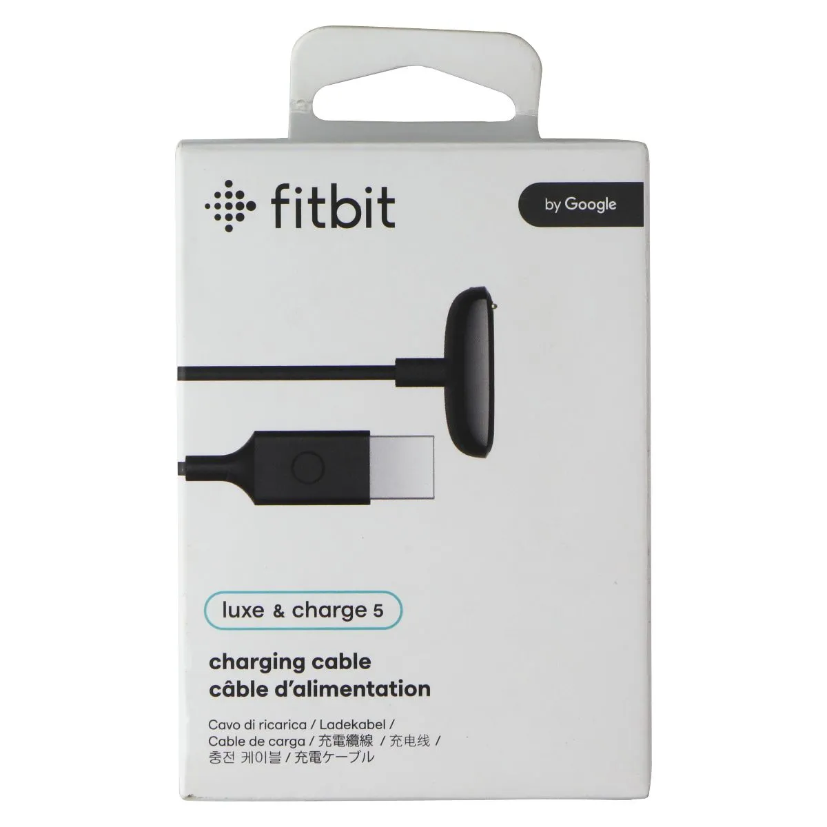 Fitbit Charging Cable for Fitbit Luxe and Charge 5 Smart Watches - Black