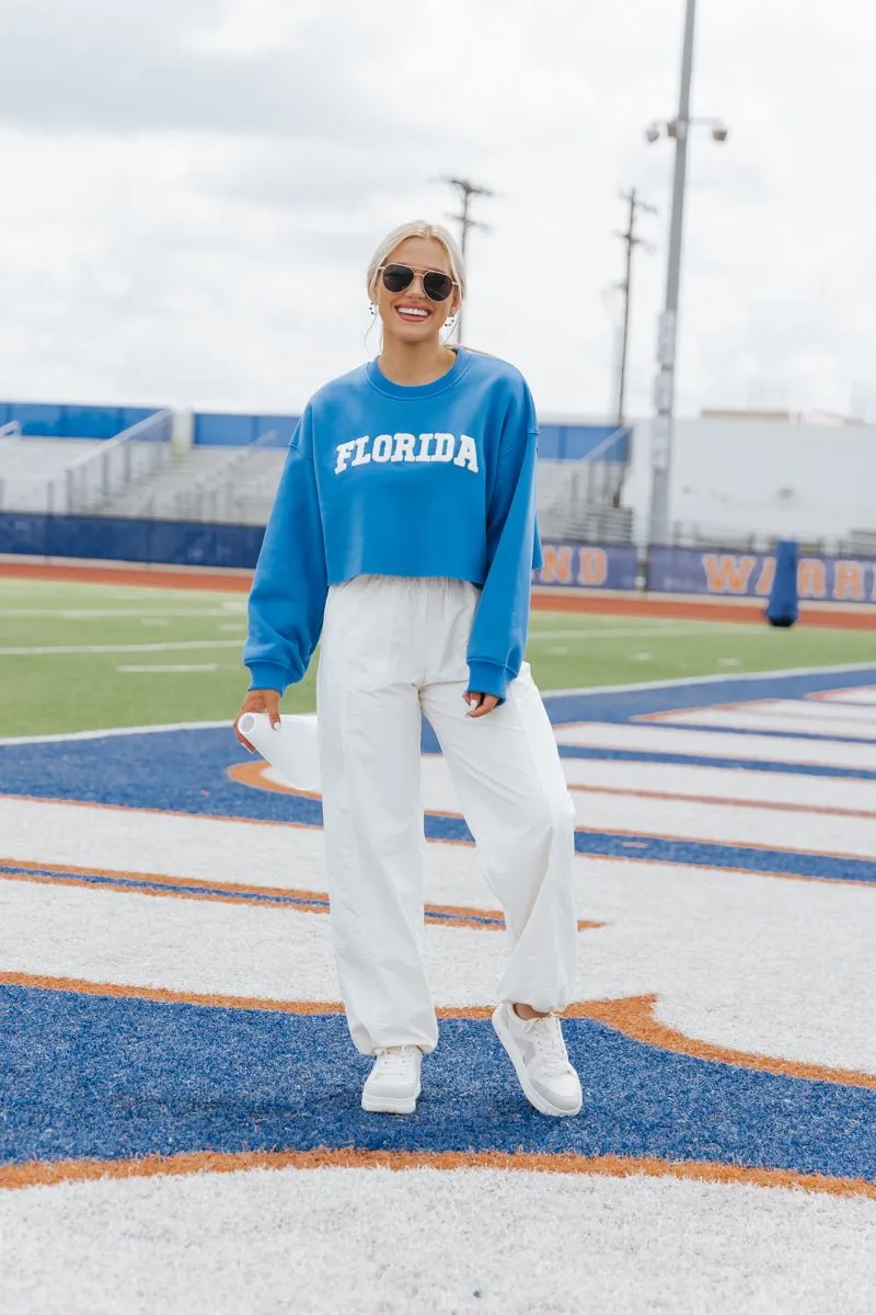 Florida Blue Cropped Sweatshirt - FINAL SALE