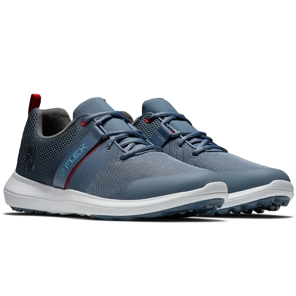 FootJoy Flex Spikeless Shoe - Steel/Blue