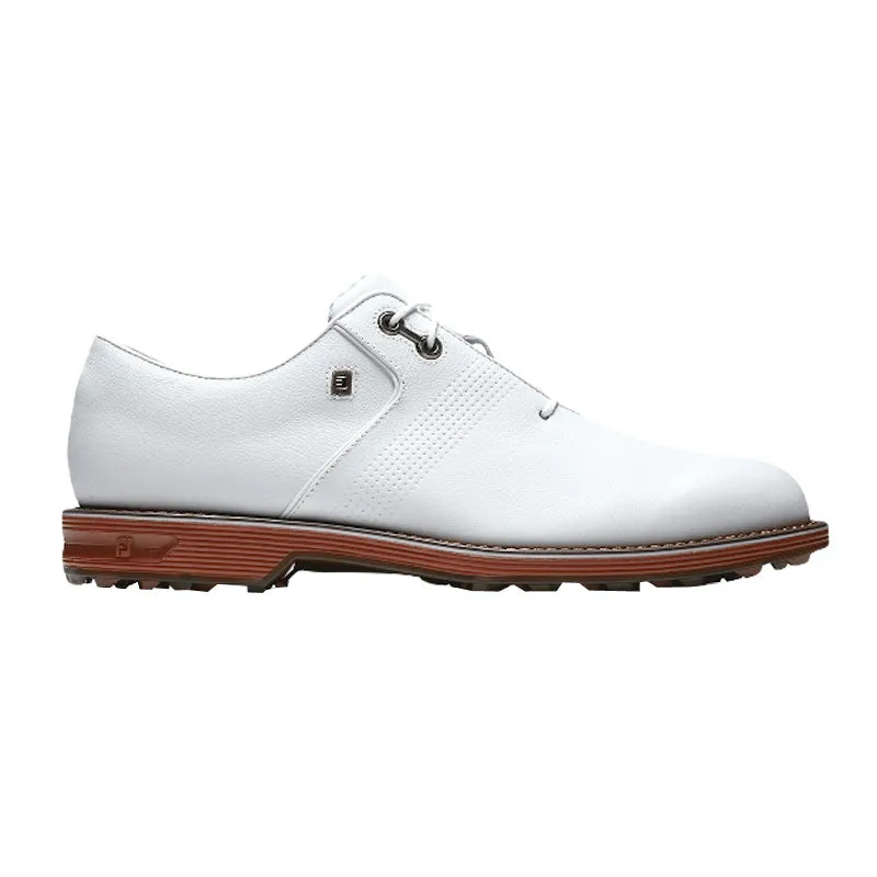 FOOTJOY Premiere Series Flint Men's Spikeless Shoes (White/Brown/Red)