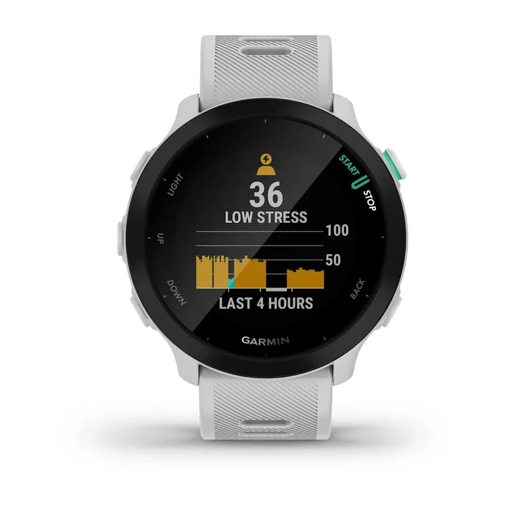 Garmin Forerunner® 55 Smartwatch, Whitestone