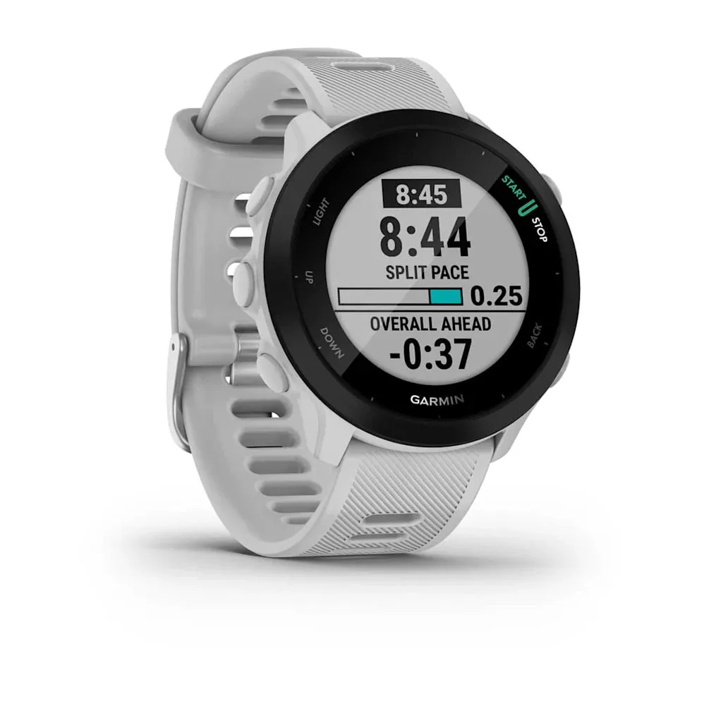 Garmin Forerunner® 55 Smartwatch, Whitestone