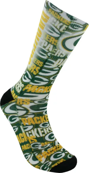 Green Bay Packers Montage Promo Socks