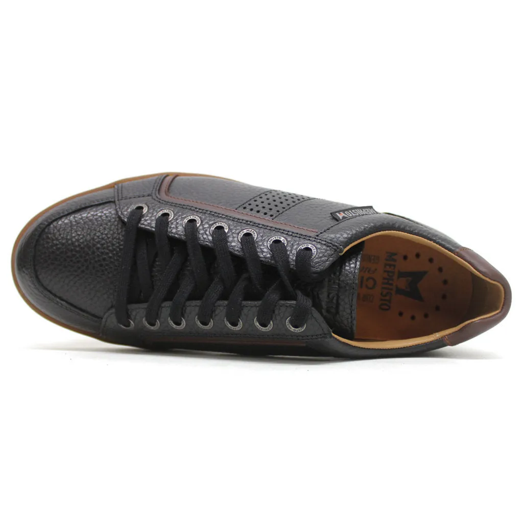 Harrison Full Grain Leather Men's Low Top Trainers