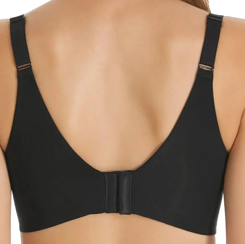 Hestia Womens Smoothing Contour T-Shirt Black Bra