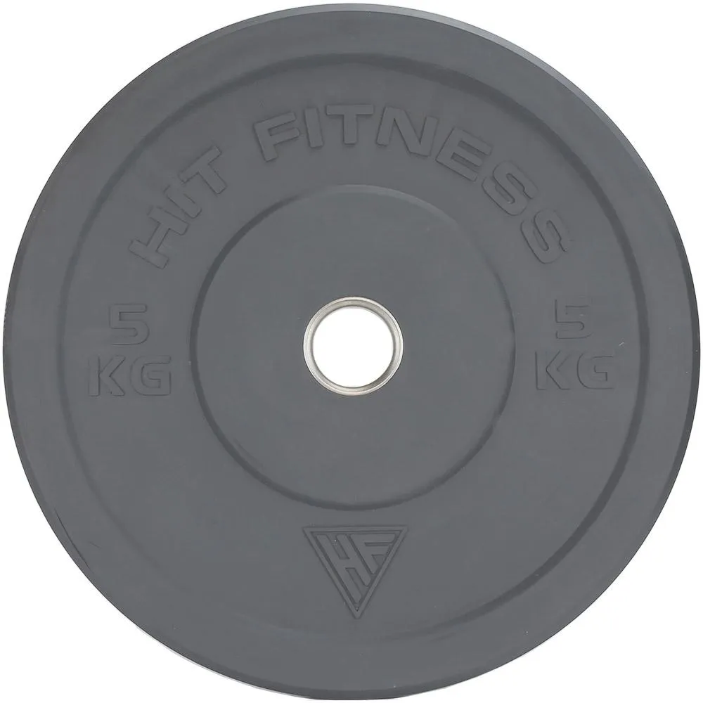 Hit Fitness 5kg Commercial Coloured Rubber Bumper Plate