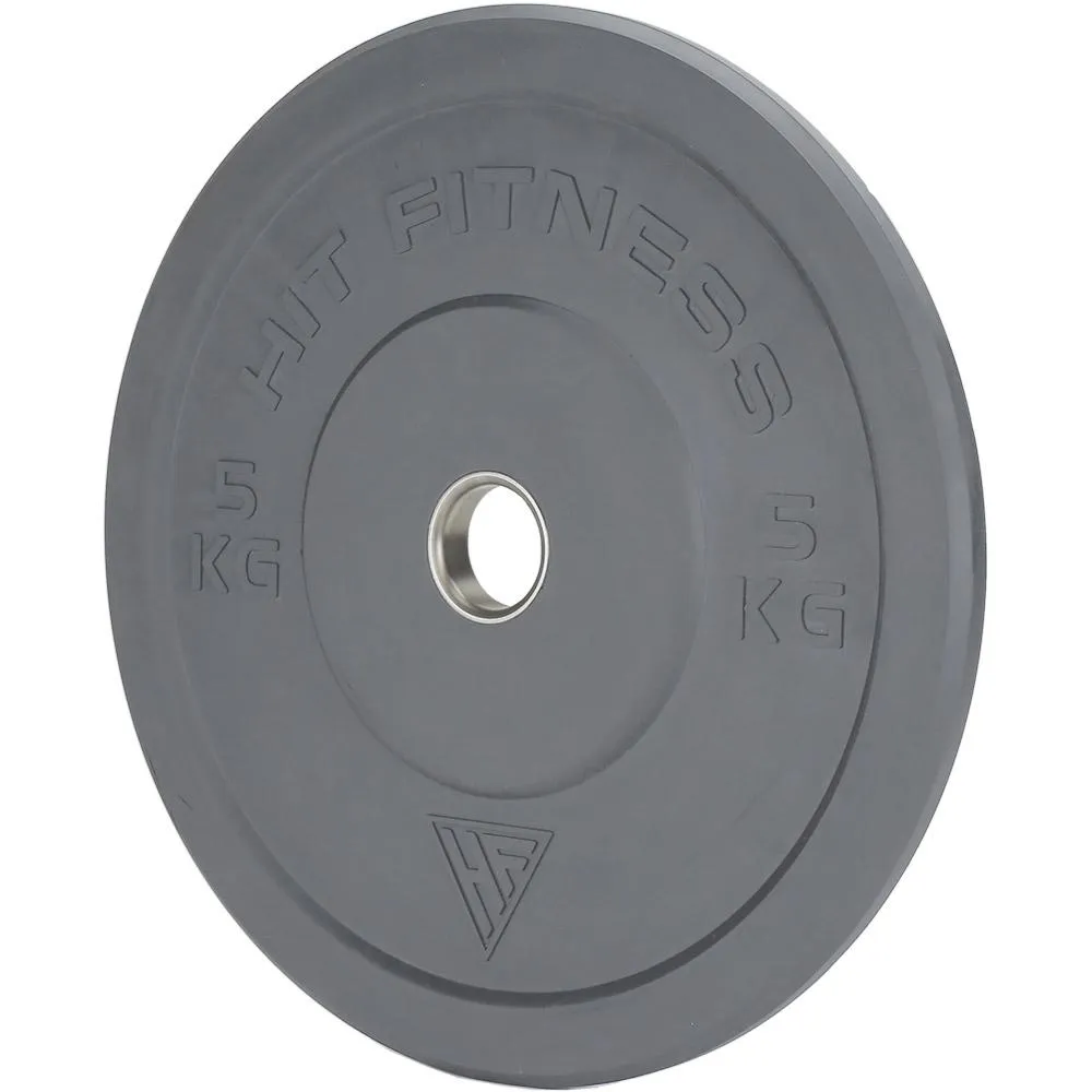 Hit Fitness 5kg Commercial Coloured Rubber Bumper Plate